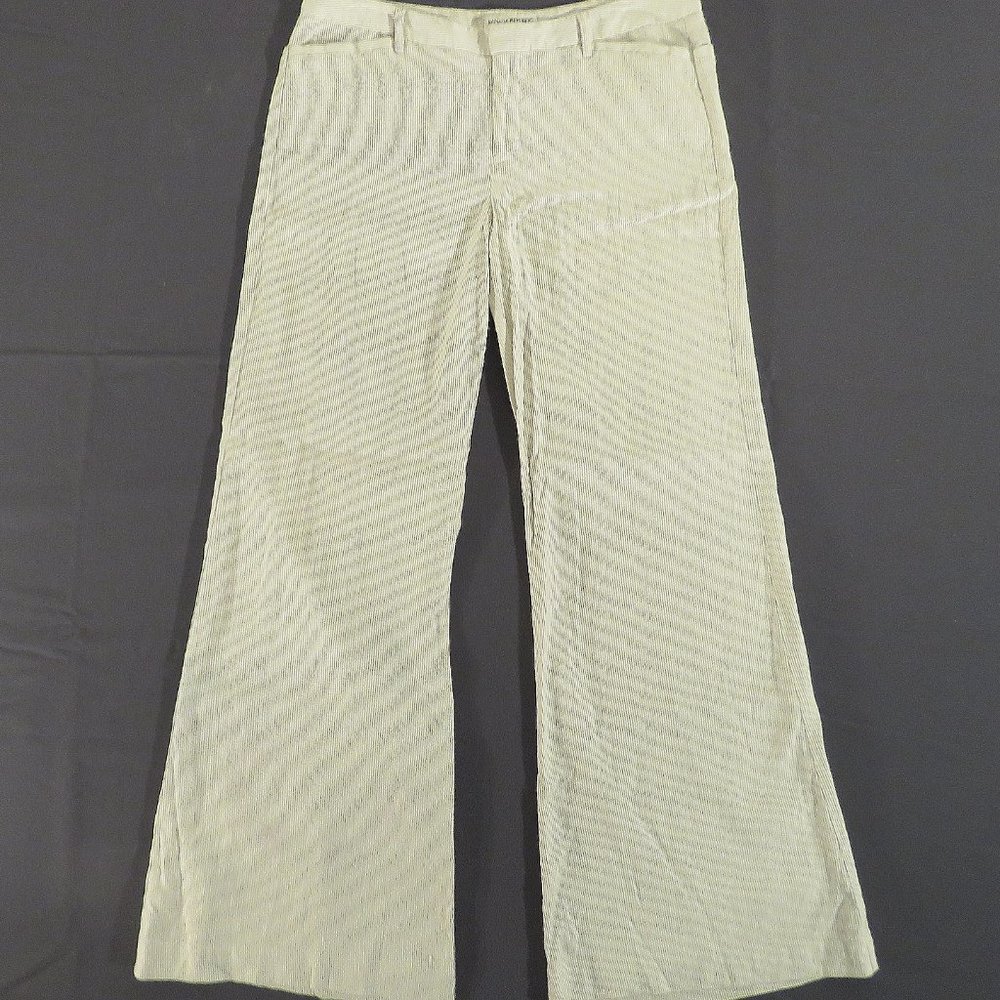 BANANA REPUBLIC Women's 10 (Actual 34x32) Linen Blend Flowy Wide Leg Flare Pants
